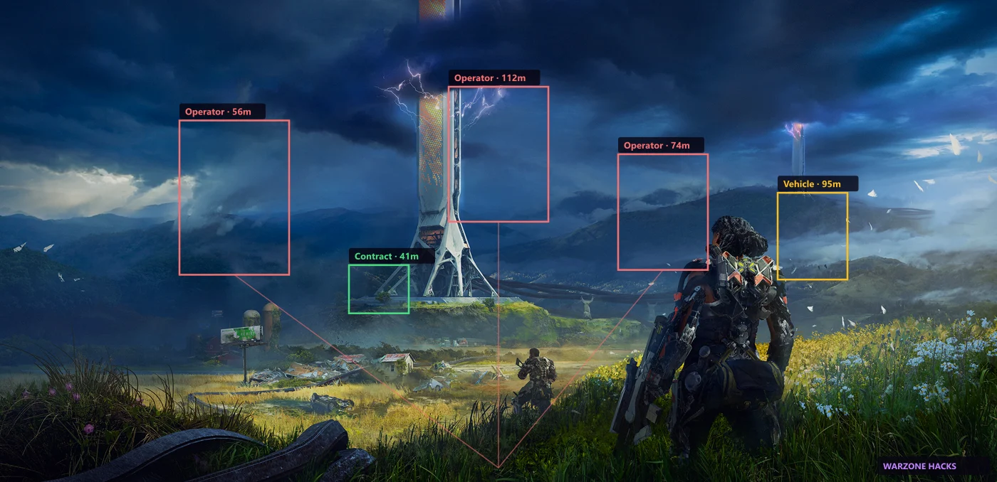Exoborne Cheats ESP overlay preview on Windows PC